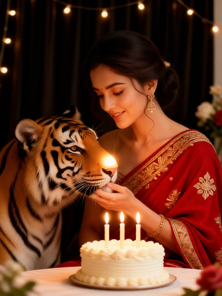 Tiger Nuzzle Cake image