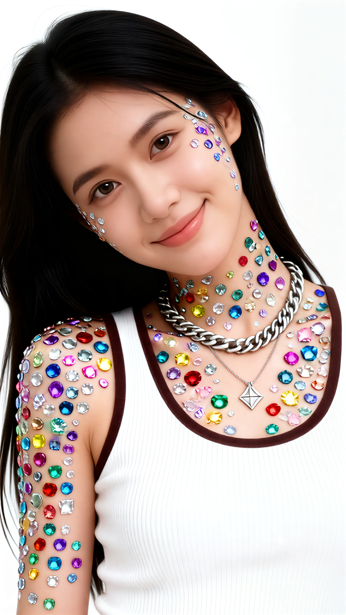 Versatile Gem-Inspired Contouring Makeup for Various Occasions image