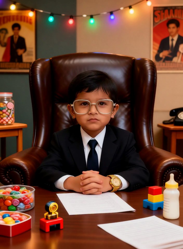Baby dressed as an adult-15 image