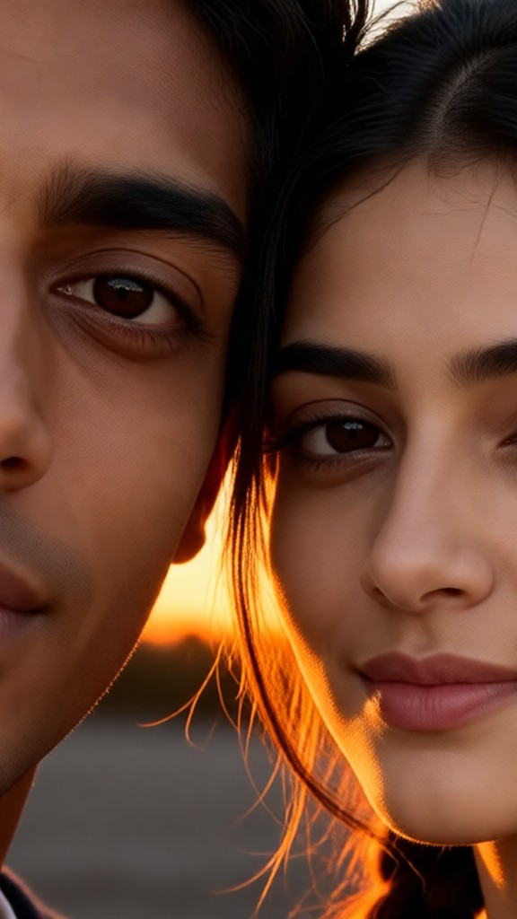 Couple's Eye Wallpaper image