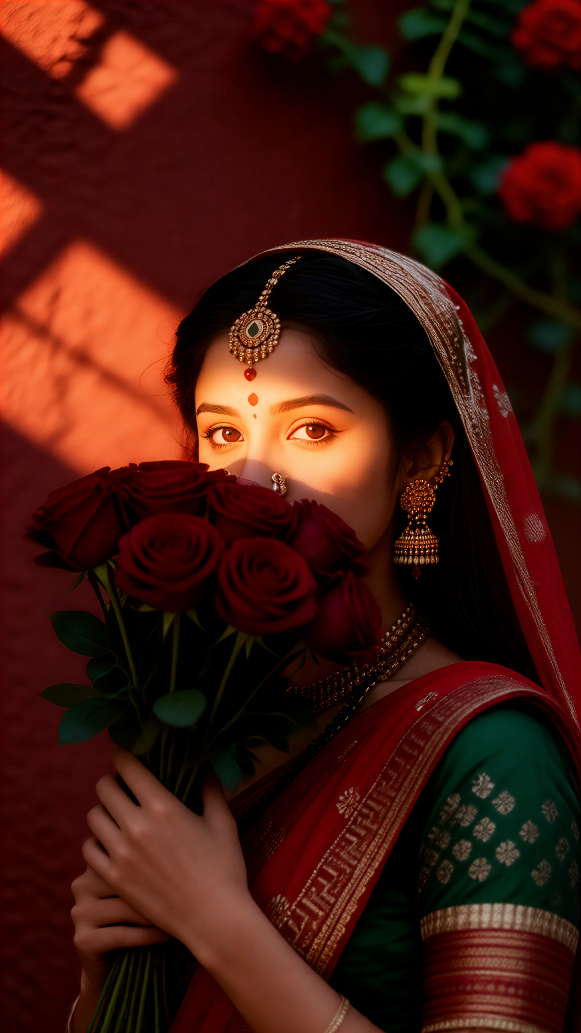 Rose Face-Covering Photo-4 image
