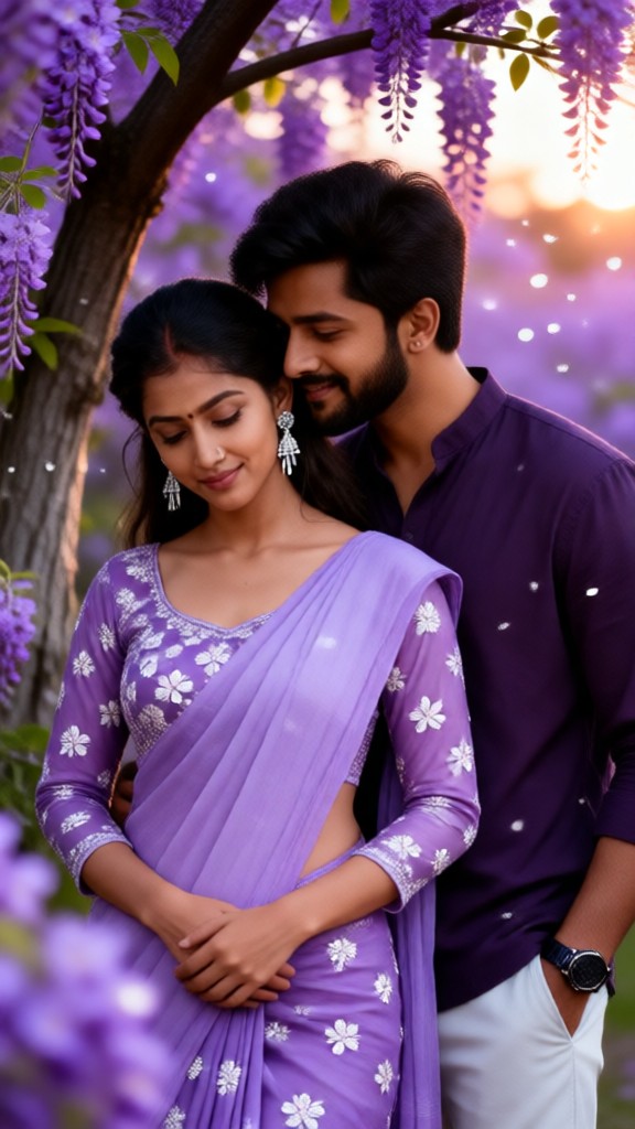 Purple Flower Bush Photoshoot image