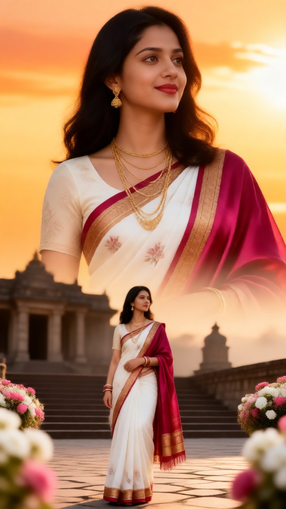 Romantic and Elegant Flower Woman image