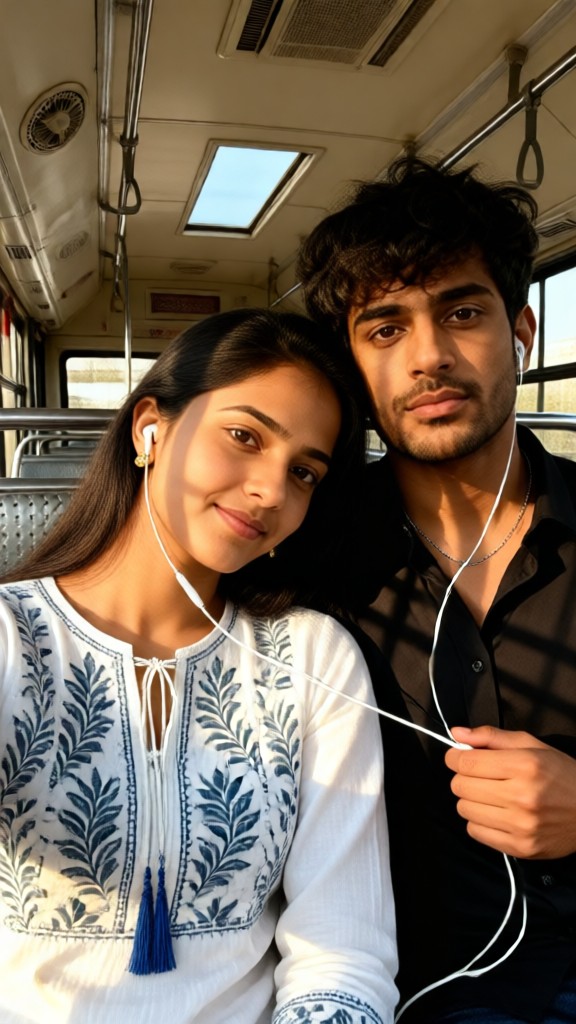Love on the Bus with Headphones image