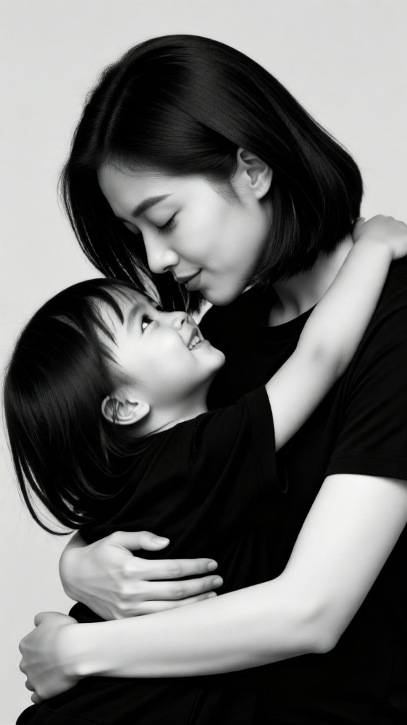 Black-and-white filter wallpapers for mums and babies image
