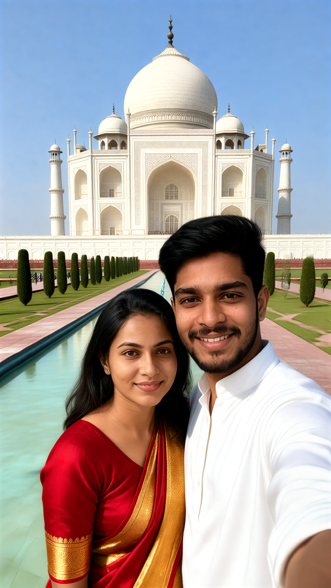 Taj Mahal Selfie image