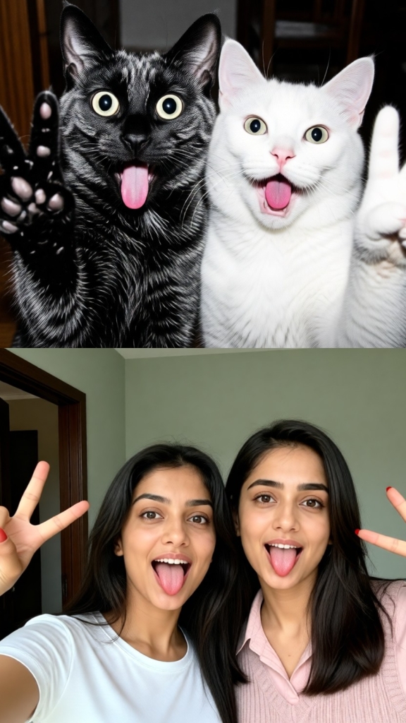 Girls and Cute Little Animals-03 image