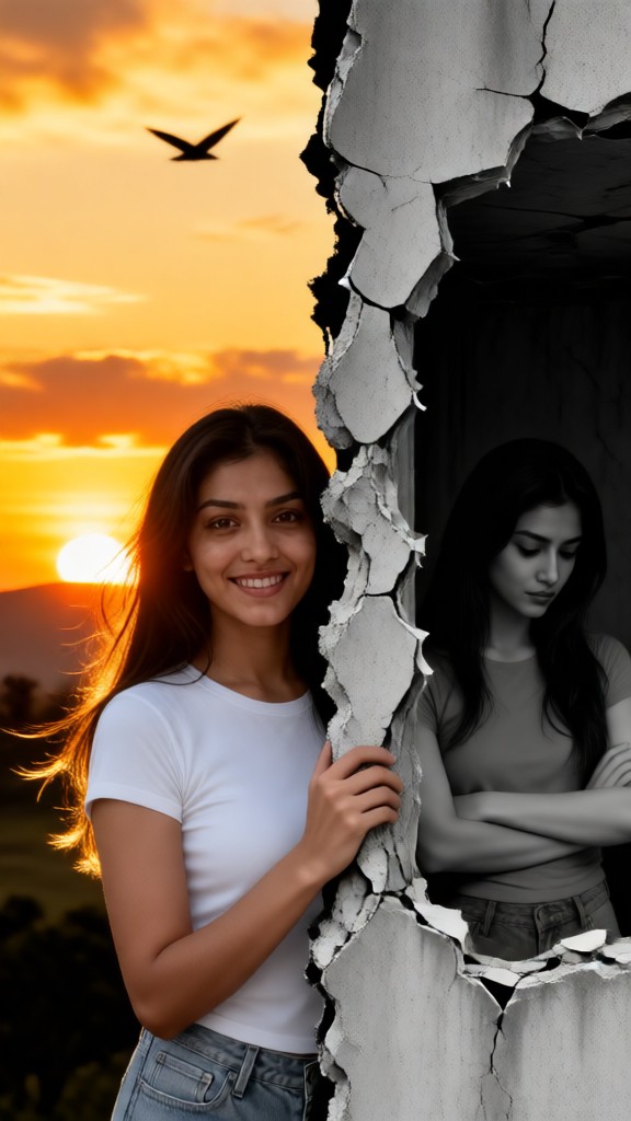 The Happy Me and the Sad Me image