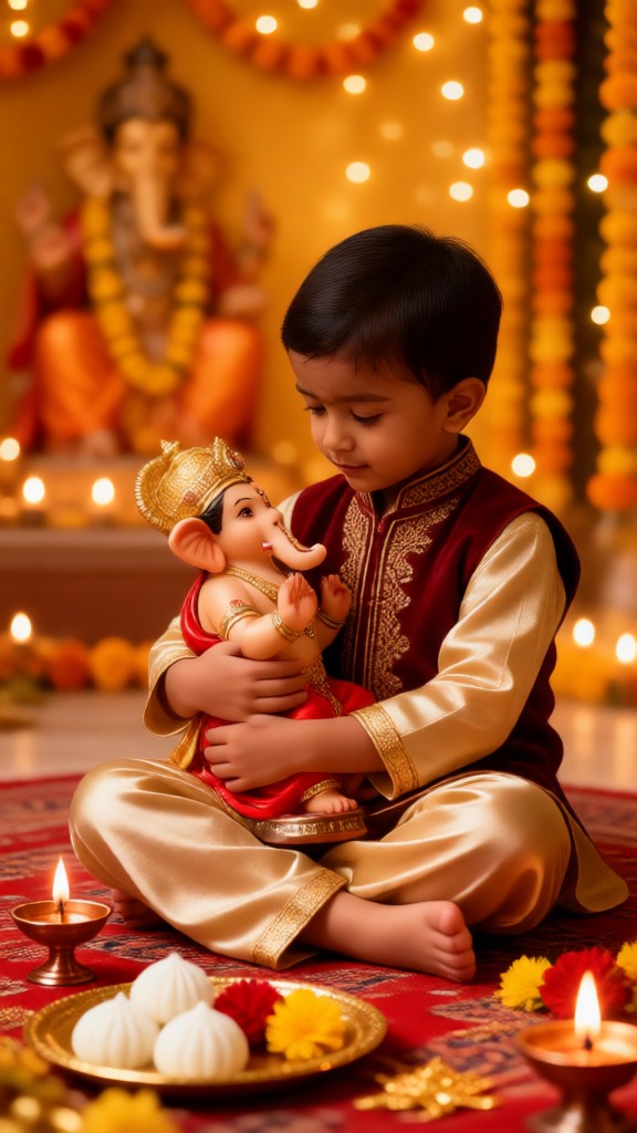Baby Hugs Ganesha image