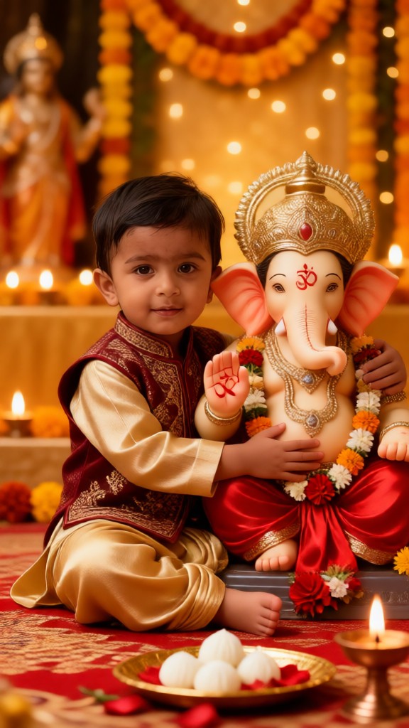 Baby Hugs Ganesha image