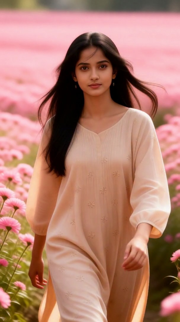 Beautiful woman in a floral saree-10 image
