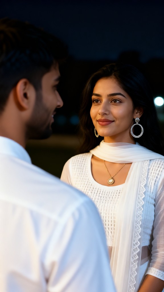 Couples' Nighttime Photo Shoot image