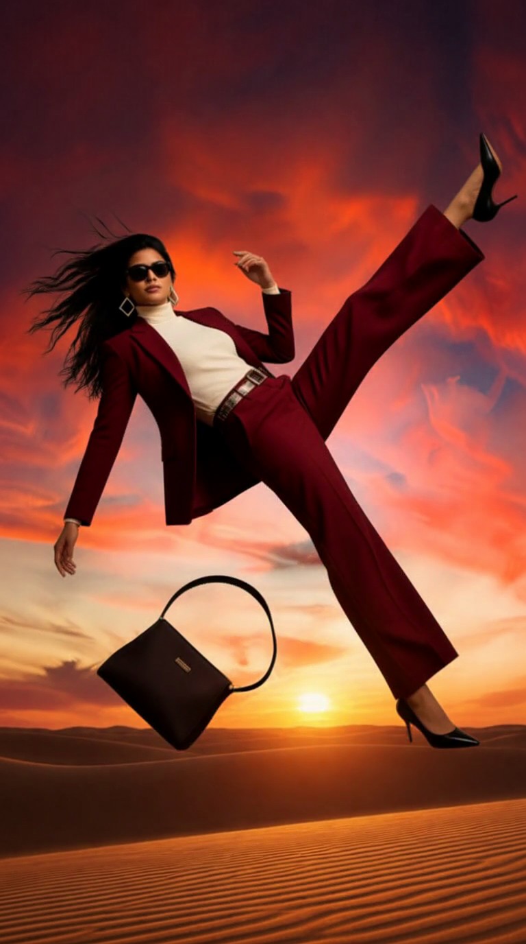 Burgundy Blazer Air Fall image