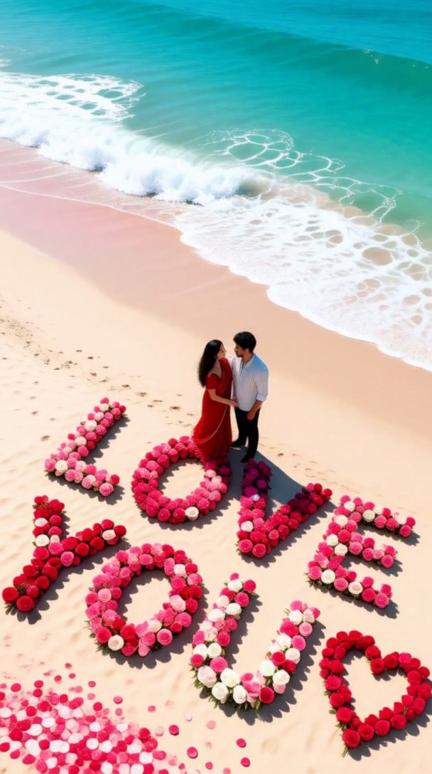 Propuesta romántica en la playa image