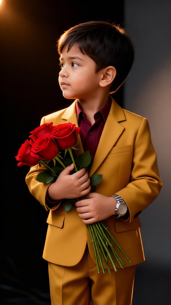 Holding a Rose image
