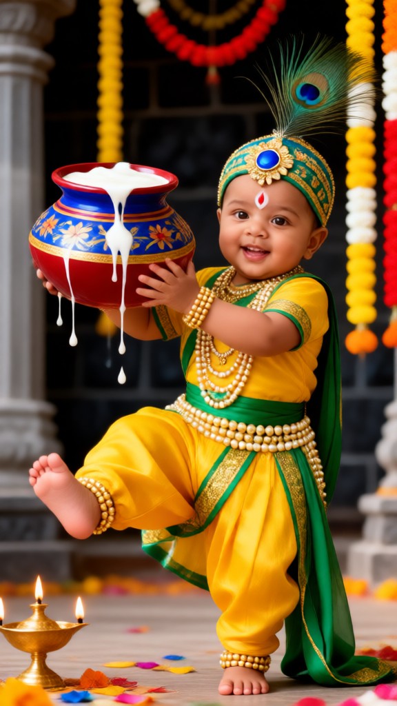 The Cutest Baby Krishna image