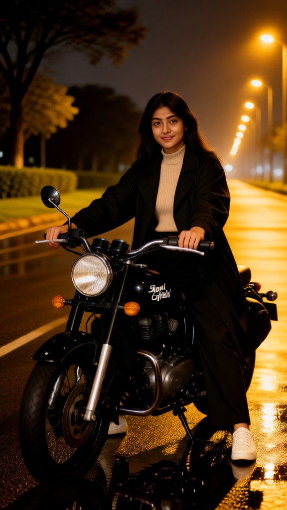 Streetlights and Motorcycle-02 image