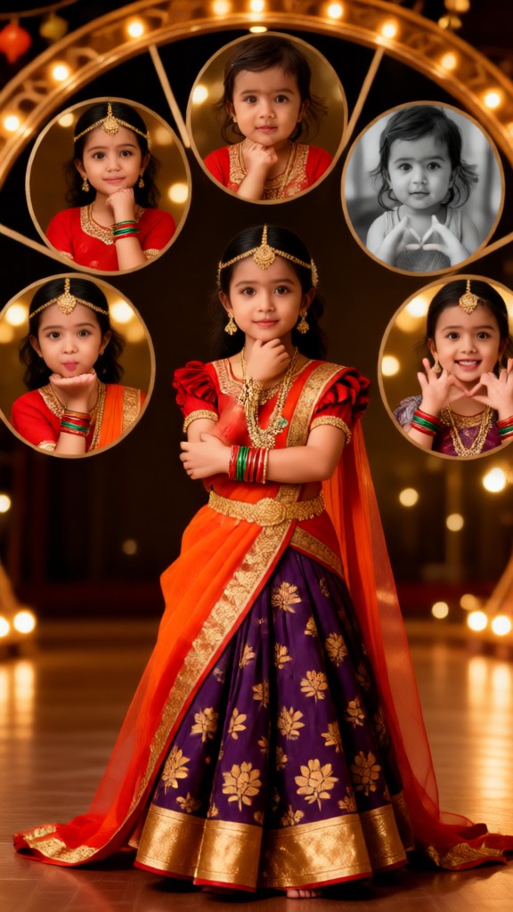 Photos of dogs wearing sarees image