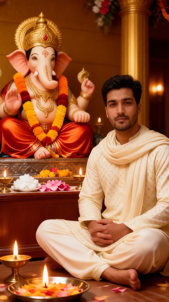 Blessings from the Sacred Fire of the Elephant-Headed God image