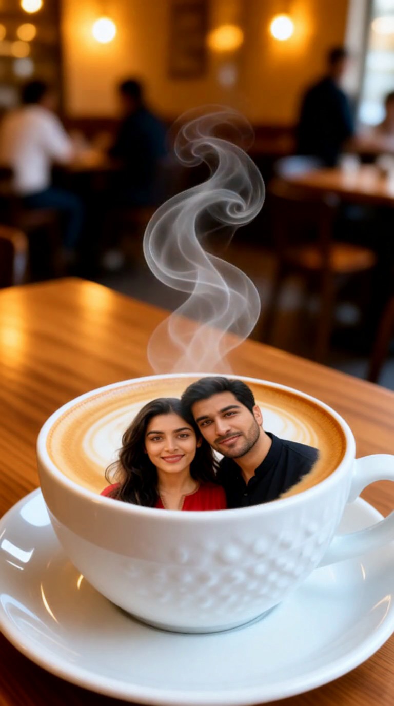 Coffee latte art image