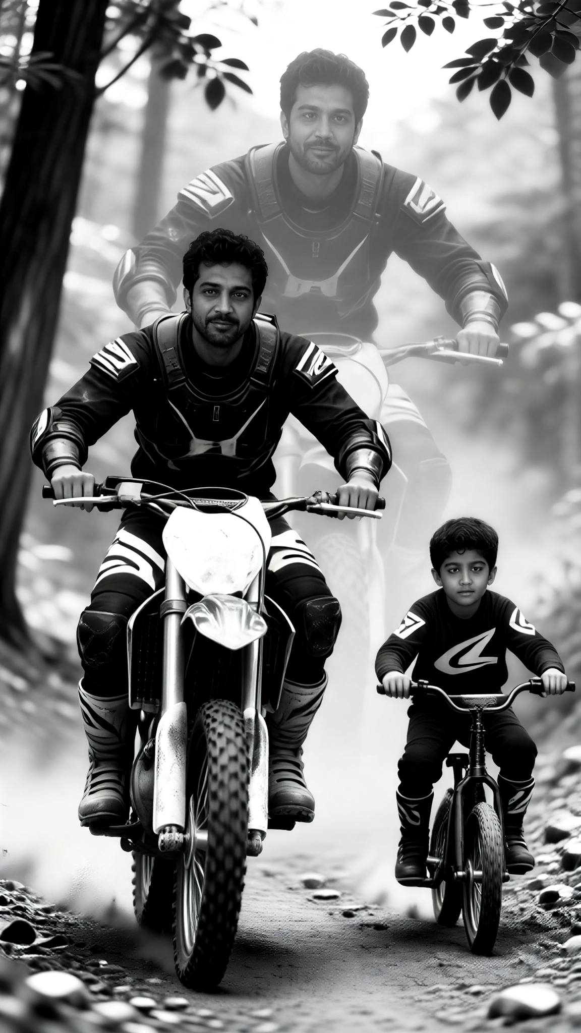 Father-Son Motorcycle Race image