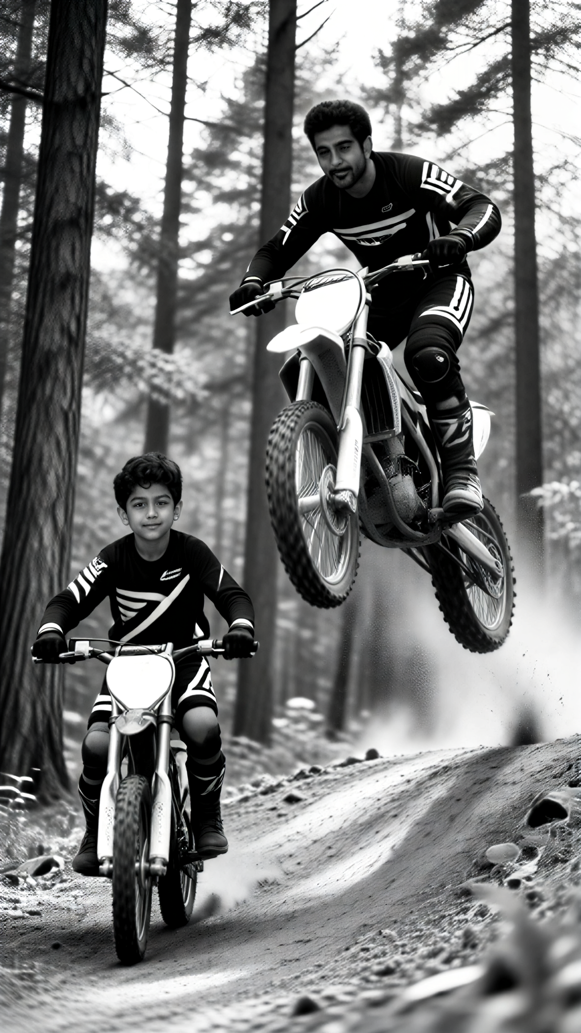 Father-Son Motorcycle Race image