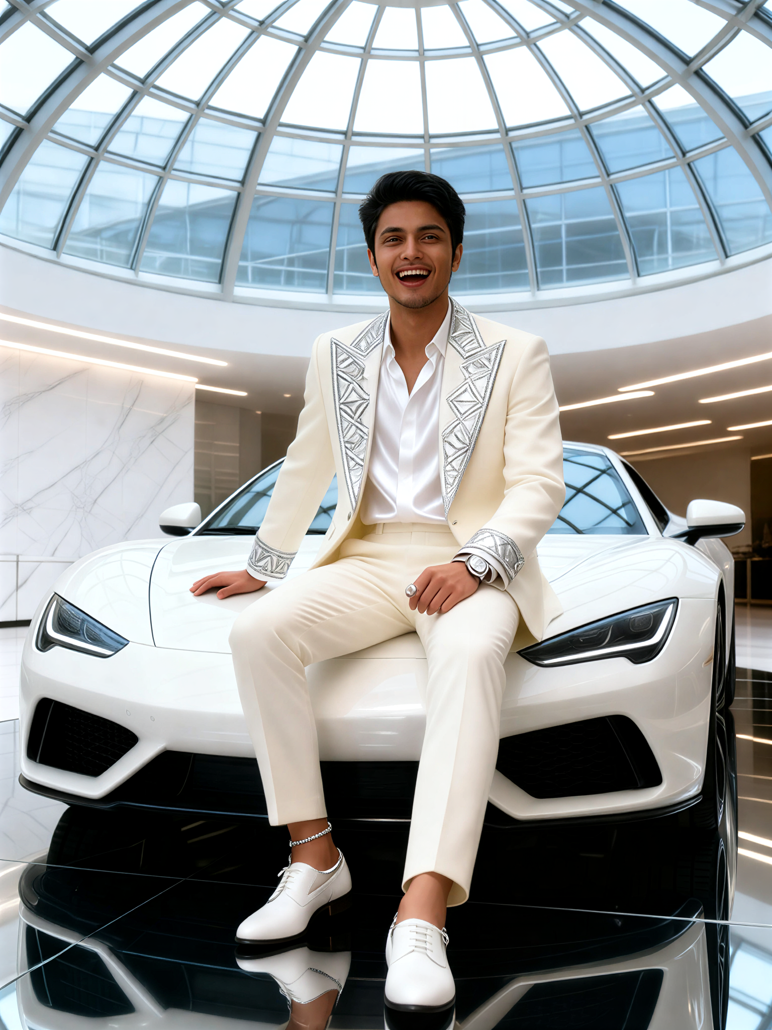 Pearl White Racer image