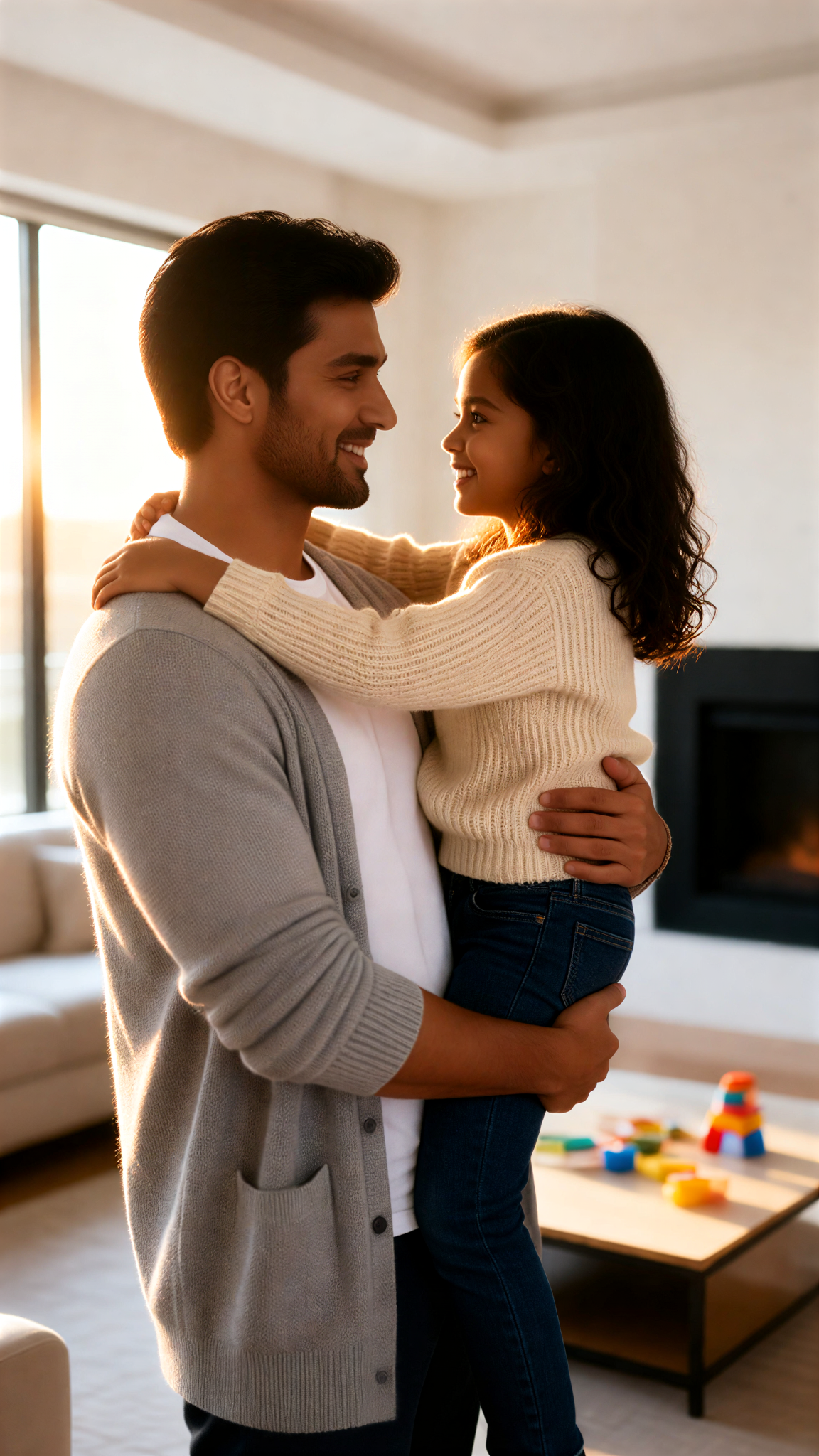 At-Home Father-Daughter Photo Shoot image