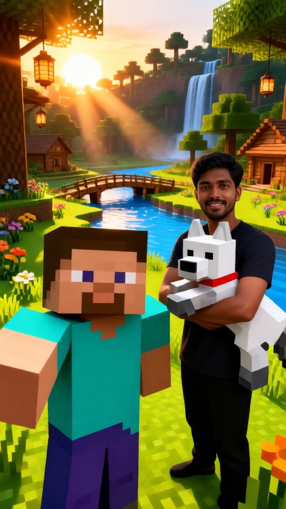 Gruppenfoto von Meinen Minecraft-Charakteren image