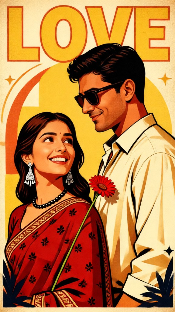 Retro Movie Romance Posters image