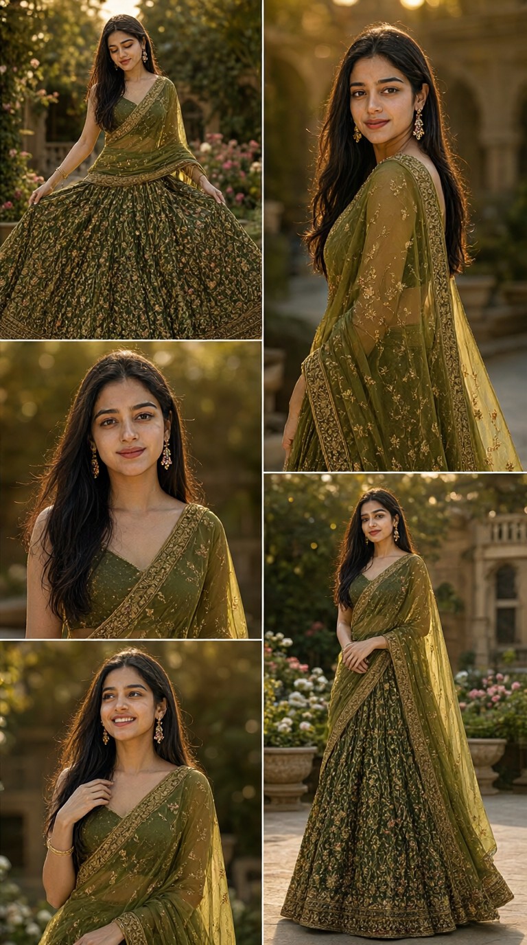 Green Gold Sari Garden image