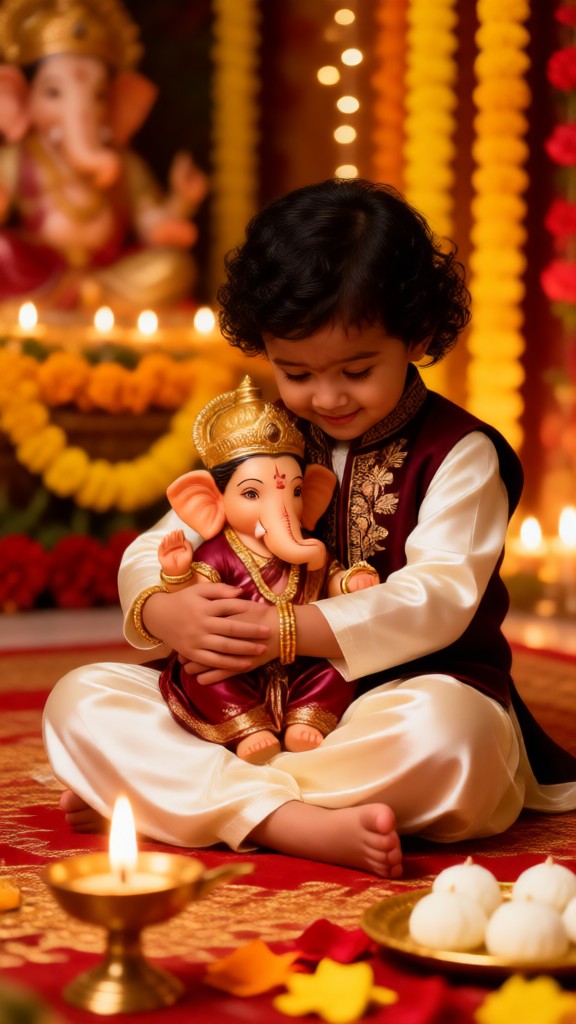 아기와 Ganesh image