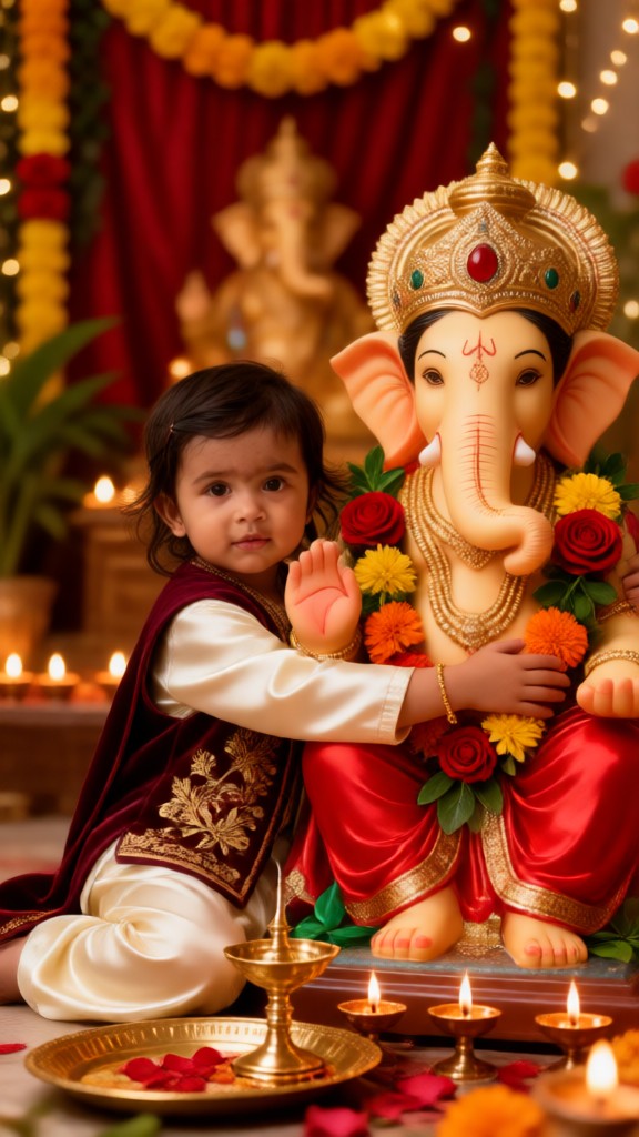 아기와 Ganesh image