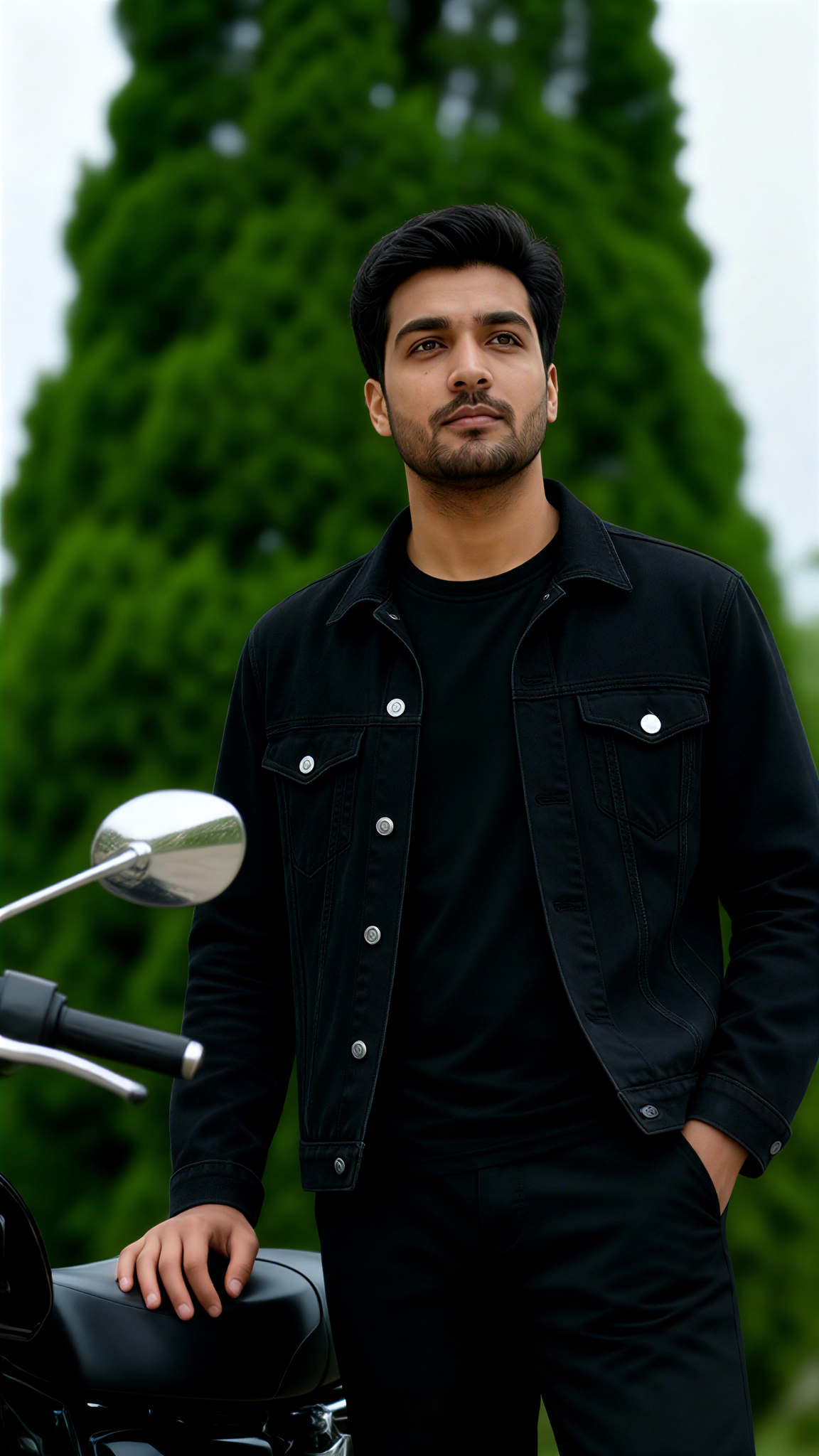 Showing Off on a Motorcycle  image