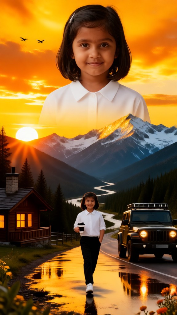 Kinder Schneebedeckte Berg Expedition Colossus Poster image