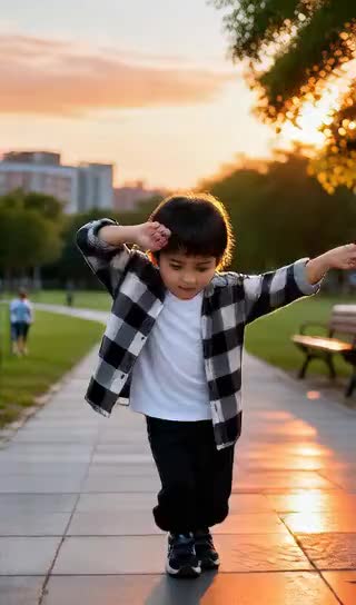 Sunshine Checkered Shirt Baby Dance image