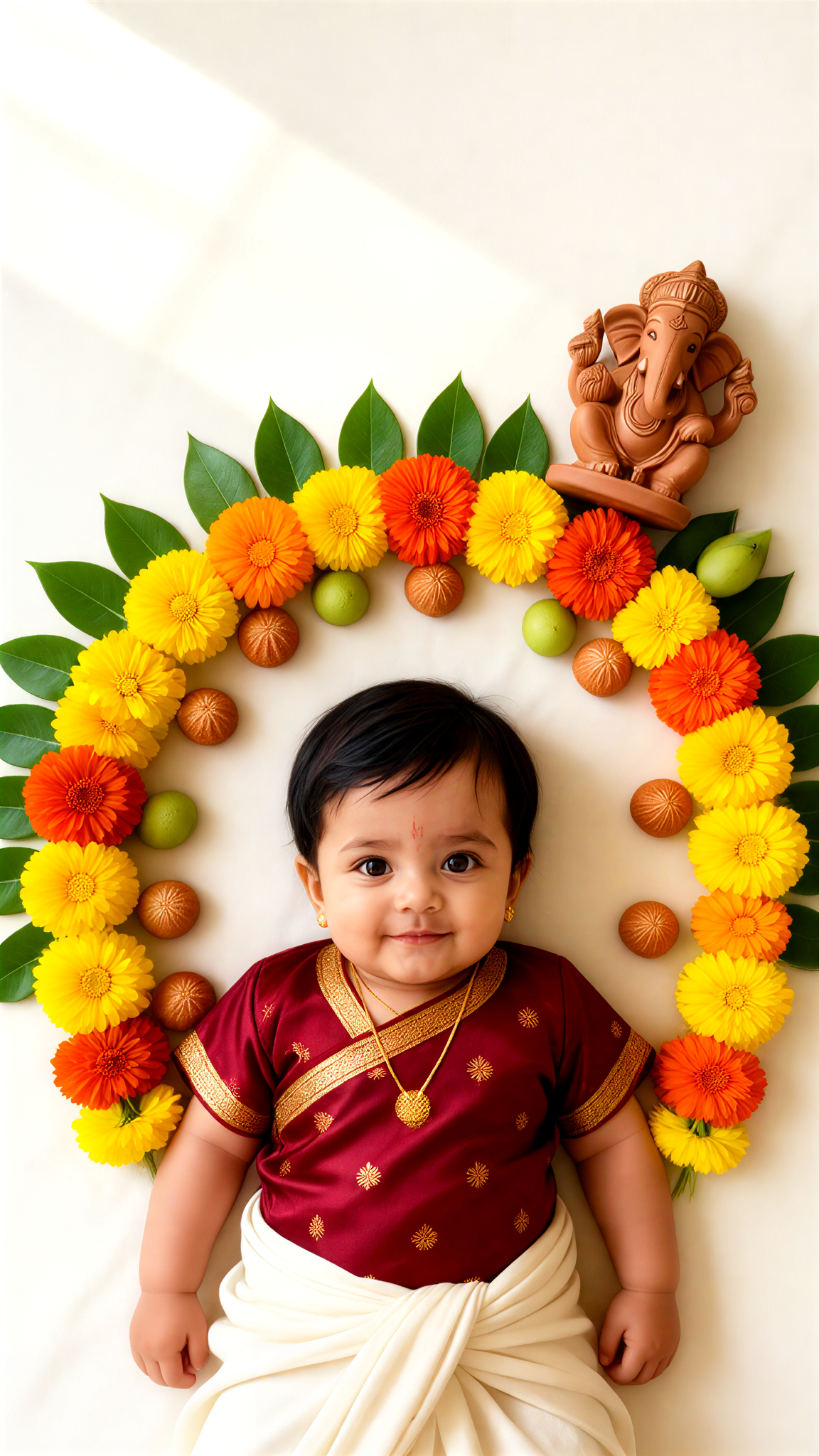 Newborn Babies and Ganesha image