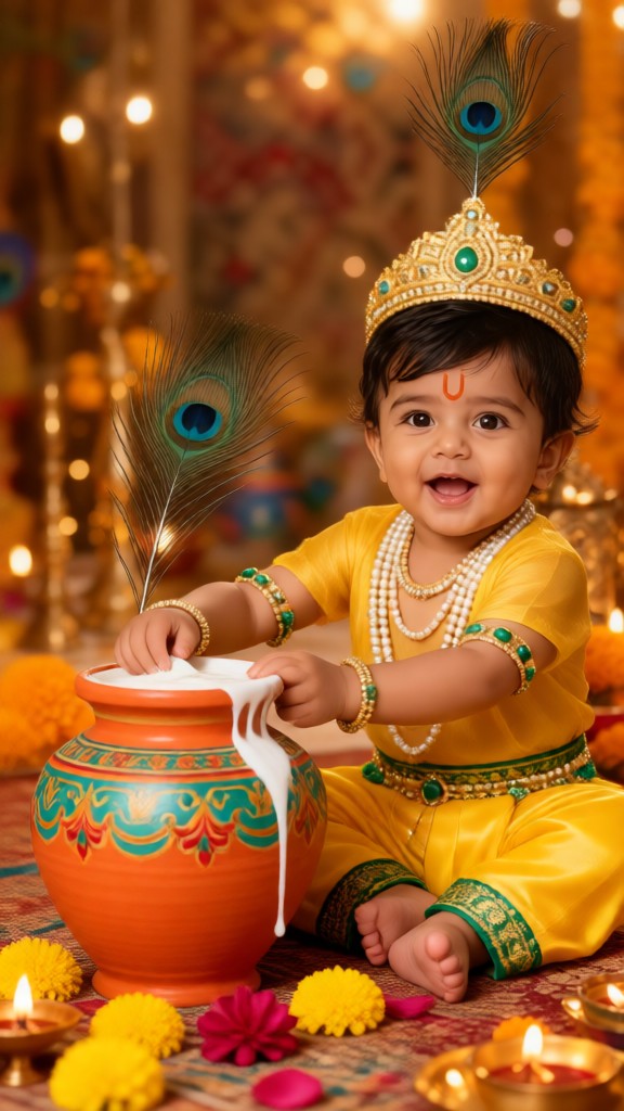 Little Krishna, the Childlike One image