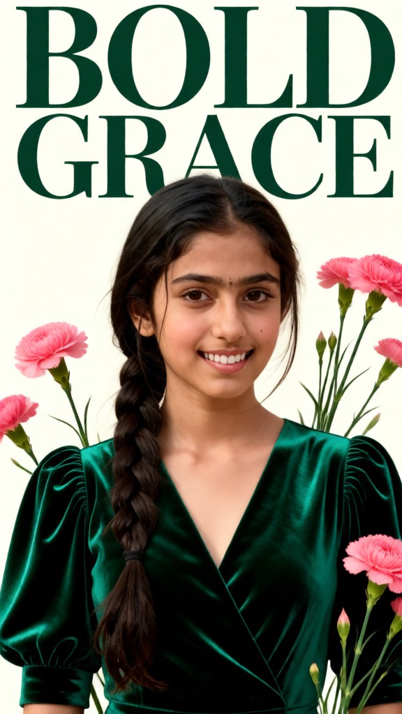 "Green Poppy" Poster Celebrating Female Empowerment image