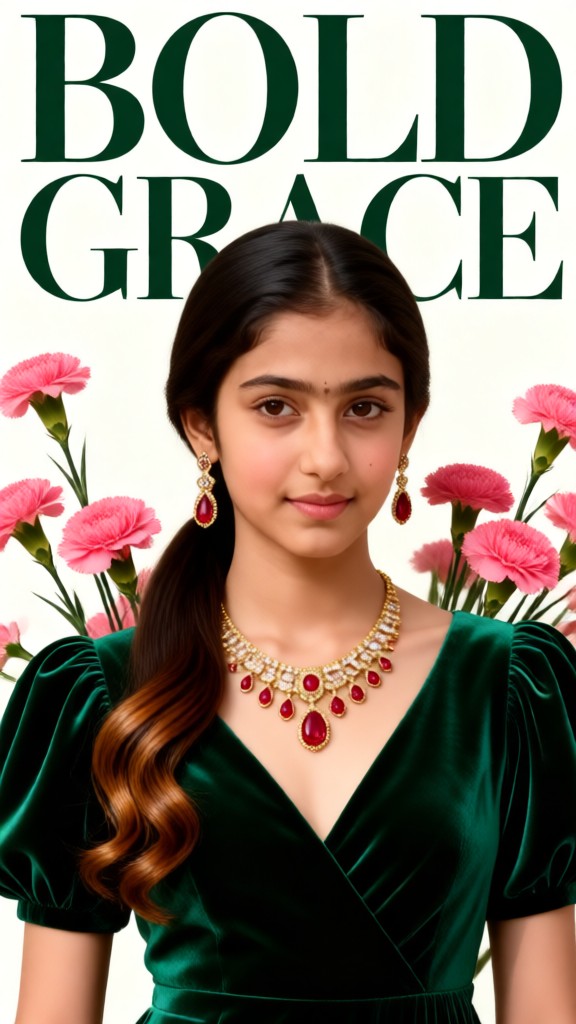 "Green Poppy" Poster Celebrating Female Empowerment image