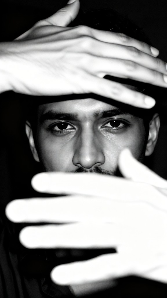 Coole "Verstecken Sie mein Gesicht" Foto image