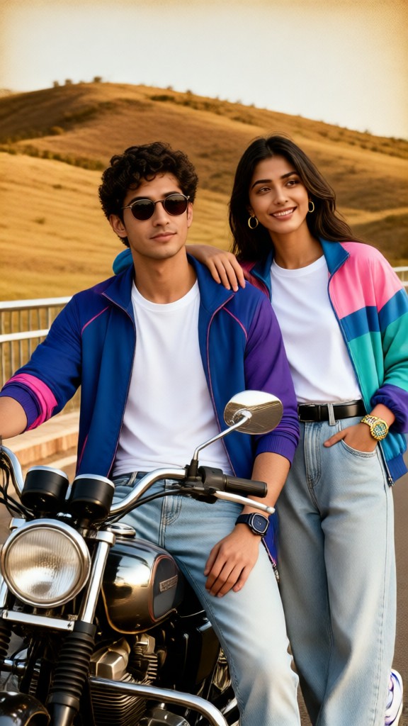 Vintage Couple’s Motorbike image