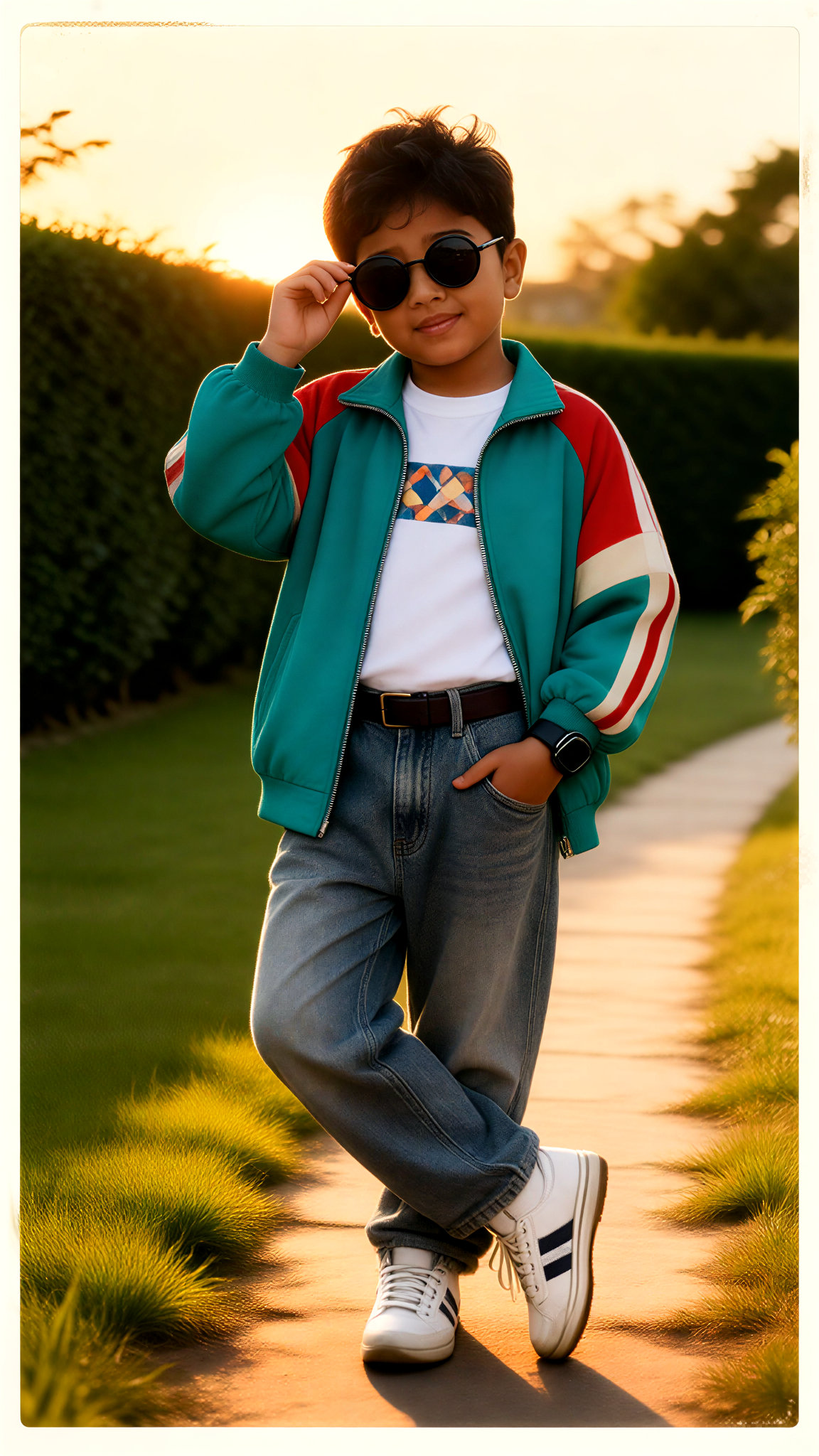 Retro-Inspired Fashion Photoshoot for Children image
