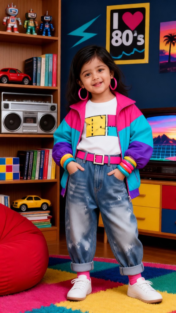 80's trendy kid image
