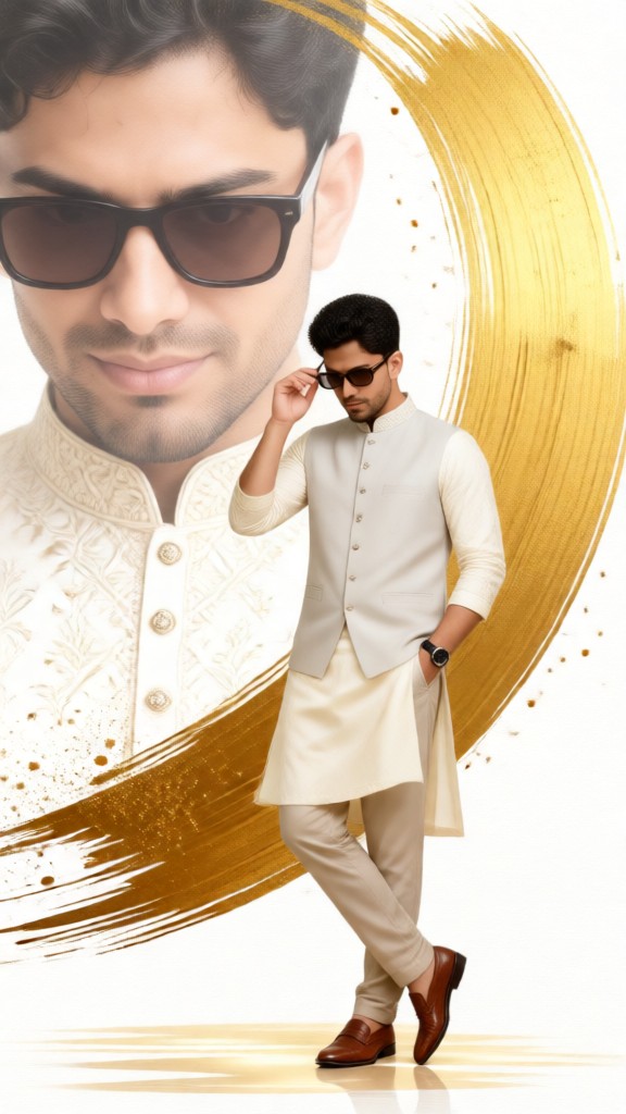 Handsome Man In Yellow&White image