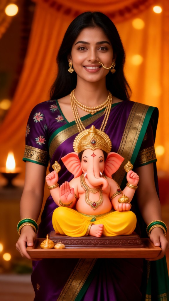 A photo with the Elephant-Headed God image