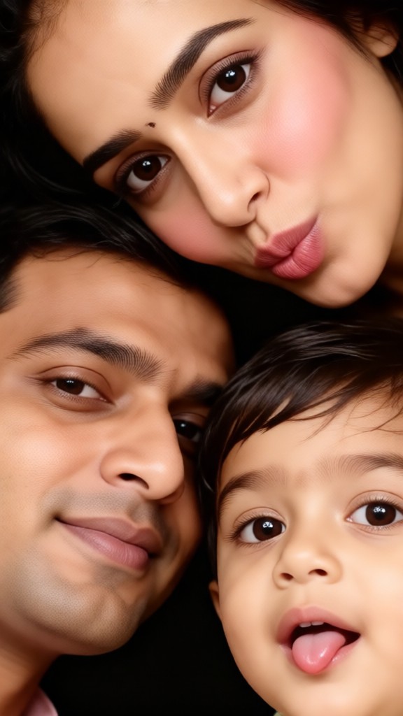 A Lovely Family Of Three image
