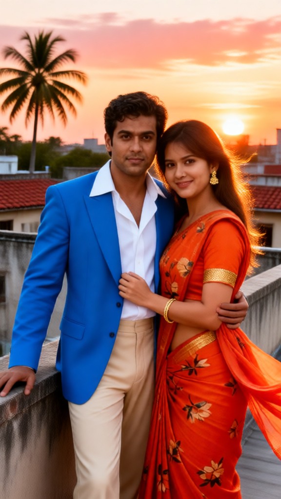 T1980s Fashionable Couples Photo Shoot image