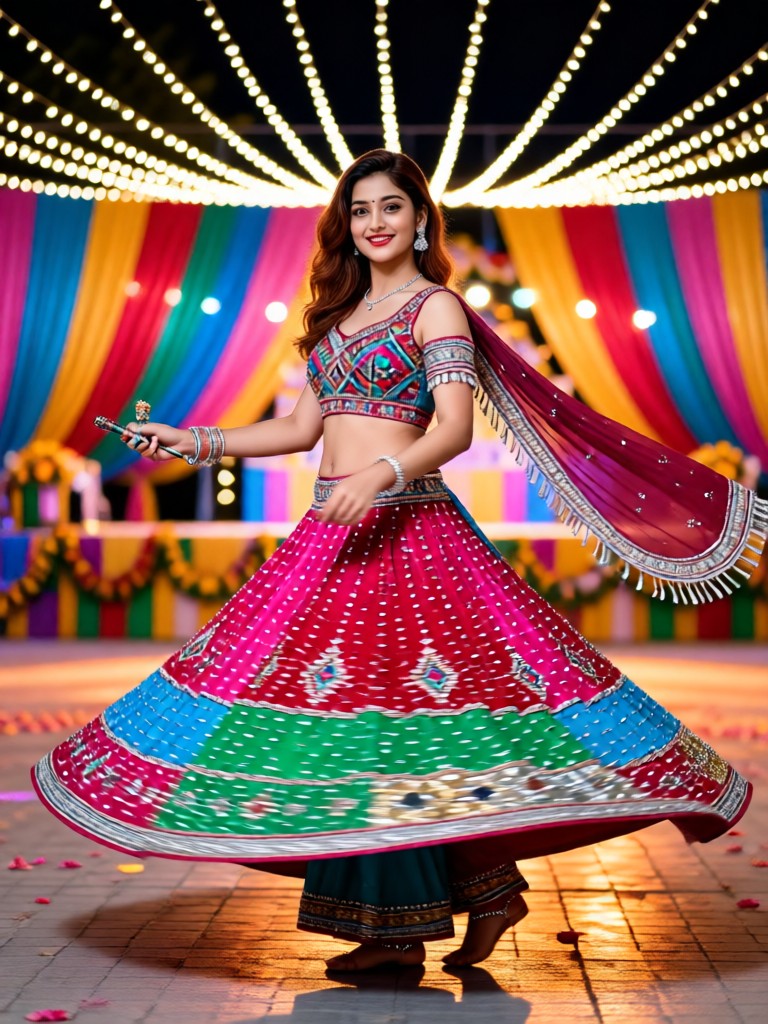 Spinning gown portrait image