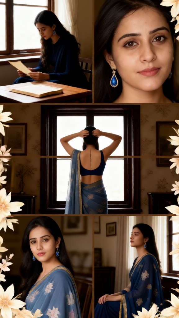 Five Photo Of Beautiful Woman image